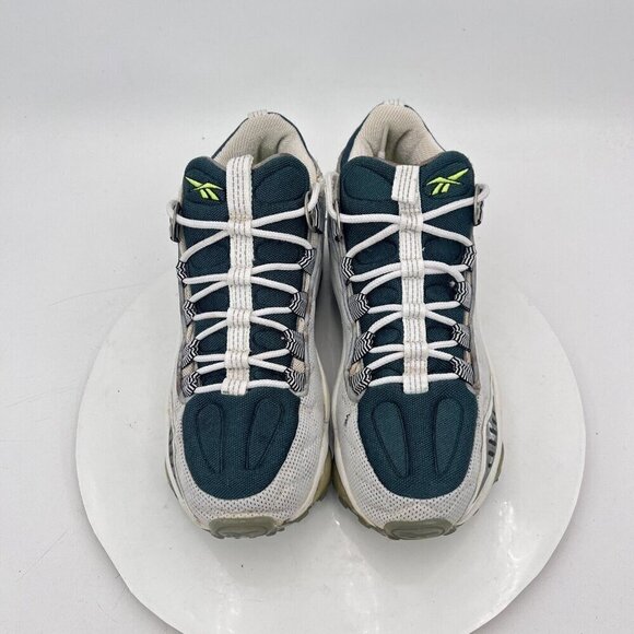 Vintage Reebok DMX Run Men Size 8.5 Silver Ultramarine White Neon Green Shoes - Picture 5 of 15